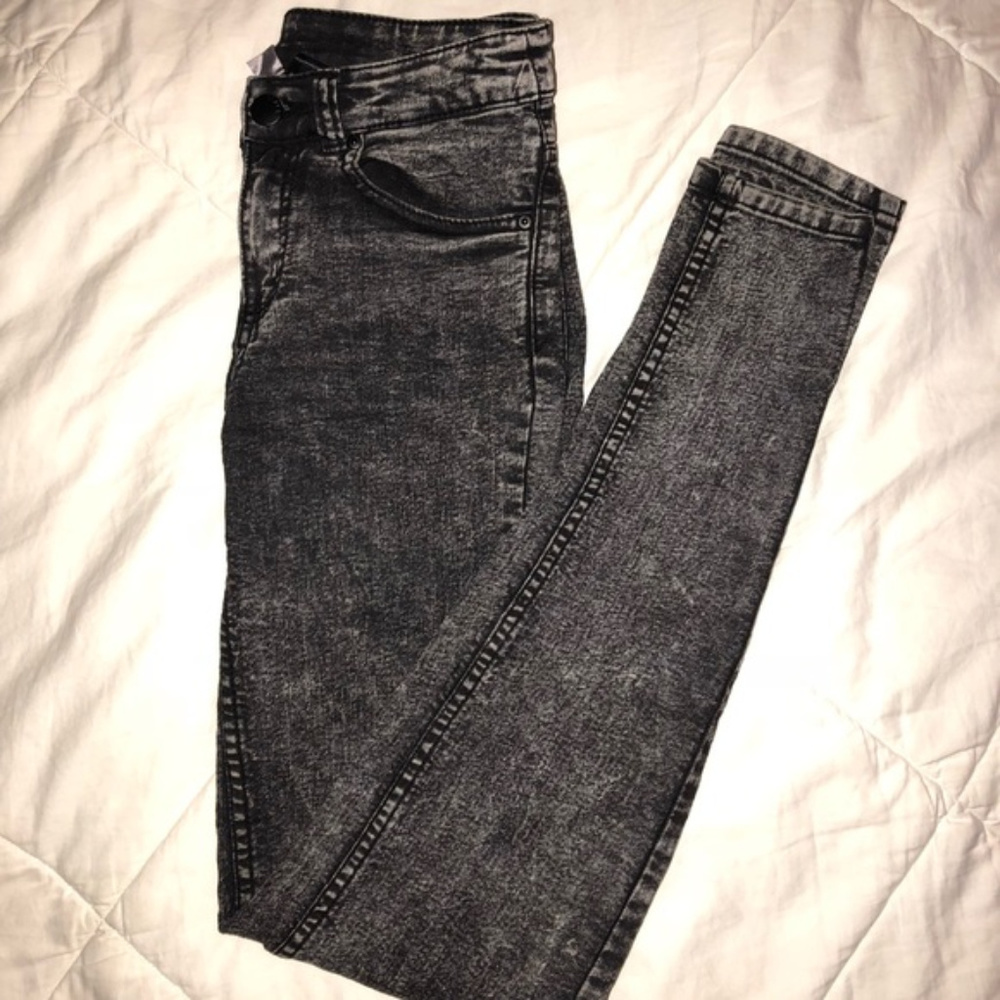 Light black wash jeggings